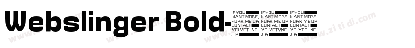Webslinger Bold字体转换